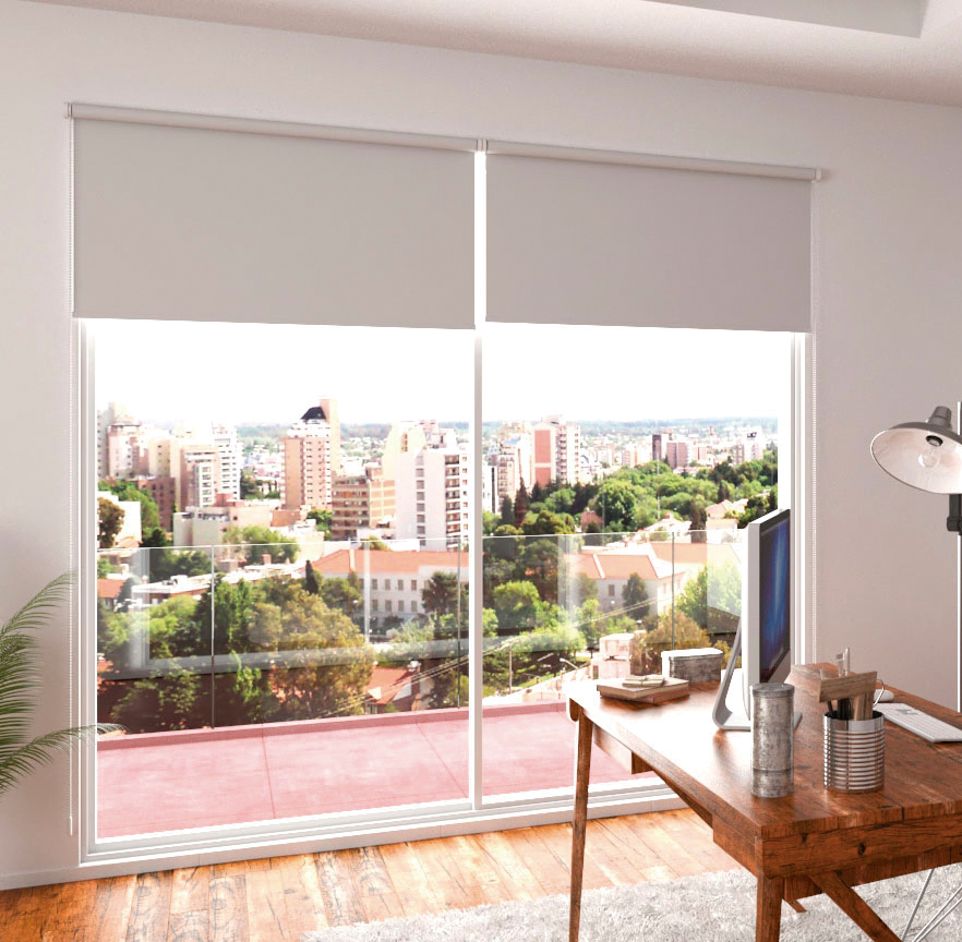 Roller blackout opaco blanco de cortinas catalina